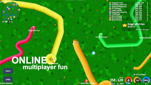 Player with a giant snake